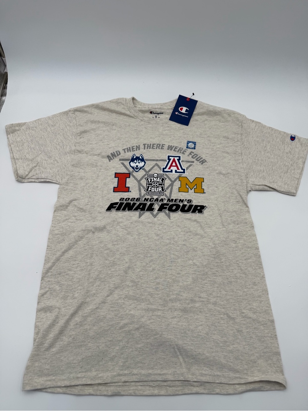 NWT 2026 NCAA MEN'S FINAL FOUR Oatmeal T Shirt Sz M